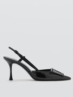 Mango Patent Leather Slingback Pumps